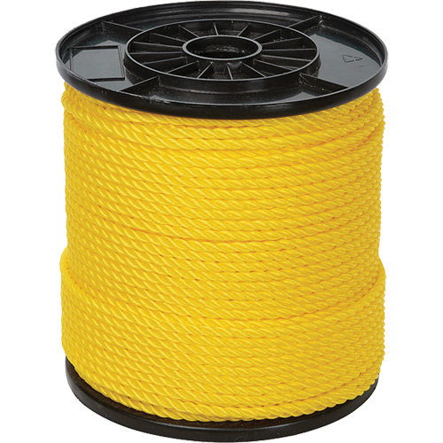 1/4" Yellow Twisted 3-Strand Rope, Polypropylene, 550' PB Rental Co. Ltd.