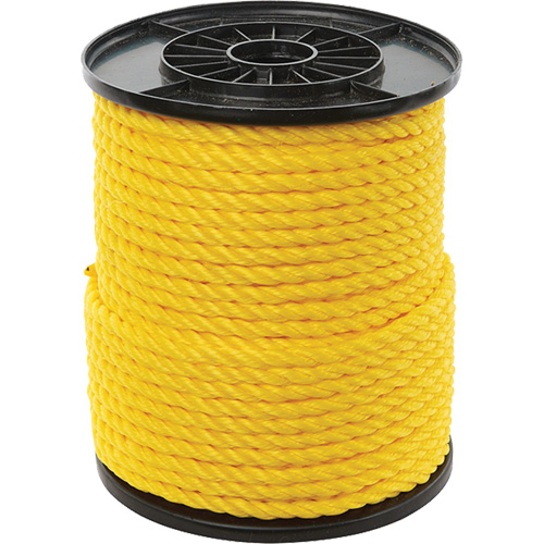 3/8" Yellow Twisted 3-Strand Rope, Polypropylene, 250' PB Rental Co. Ltd.