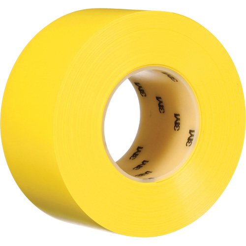 Durable Floor Marking Tape 971, 3" x 108', Vinyl, Yellow PB Rental Co. Ltd.