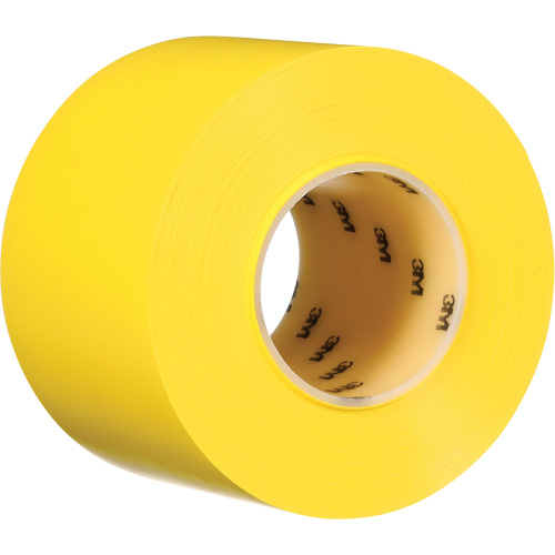 Durable Floor Marking Tape 971, 4" x 108', Vinyl, Yellow PB Rental Co. Ltd.