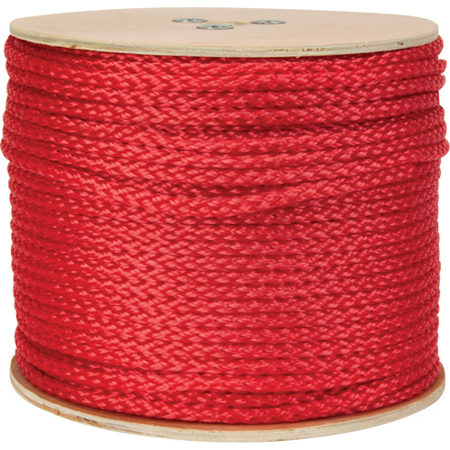 Braided Red Rope, Polypropylene, 500' PB Rental Co. Ltd.