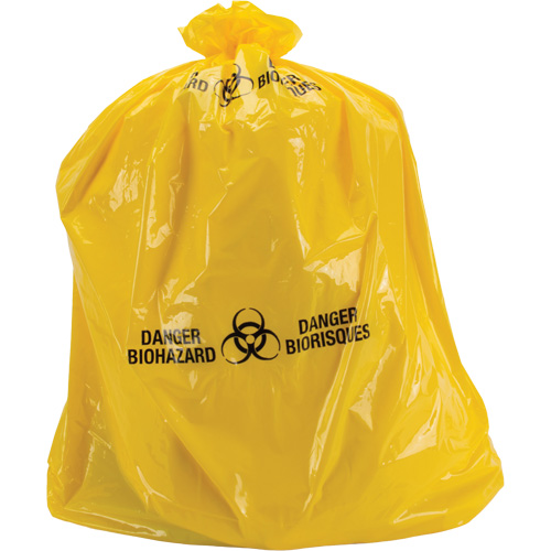 Waste Bags, Bio-Hazard, 60" L x 36" W, 6 mils PB Rental Co. Ltd.
