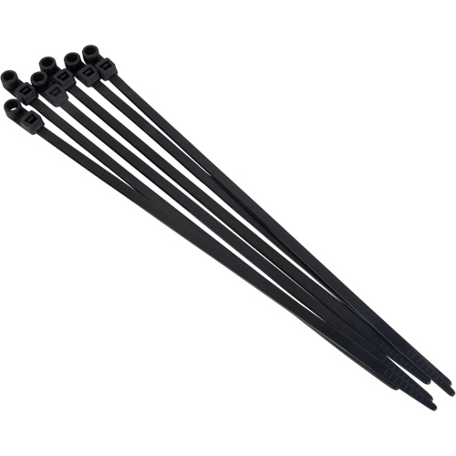 Attache-c&acirc;ble &agrave; visser, Longueur 8", R&eacute;sistance &agrave; la traction 50 lb, Noir PB Rental Co. Ltd.