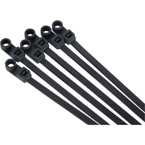 Attache-c&acirc;ble &agrave; visser, Longueur 8", R&eacute;sistance &agrave; la traction 50 lb, Noir PB Rental Co. Ltd.
