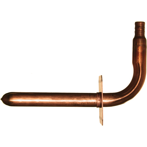 Coude &agrave; embout &agrave; collet avec support, Cuivre, 1/2" x 3-1/2" x 6" PB Rental Co. Ltd.