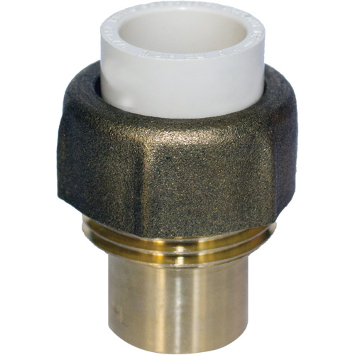 Raccord union, 1" x 3/4", PVC-C, Embout femelle x bras&eacute; PB Rental Co. Ltd.
