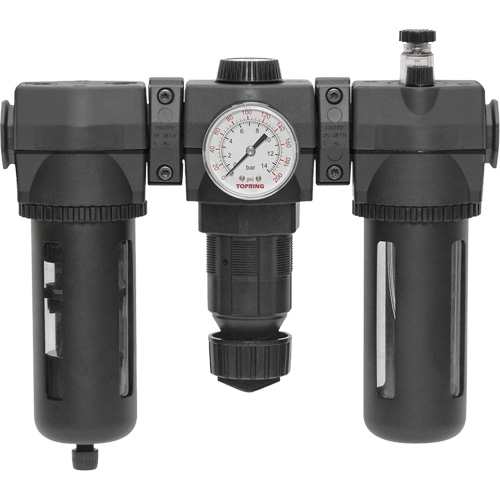 Filtre, d&eacute;tendeur & lubrificateur Modulair 400 avec drain manuel & bol standard, 3/4" NPTF PB Rental Co. Ltd.
