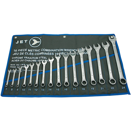 CWS-16M Raised Panel Wrench Set, Combination, 16 Pieces, Metric PB Rental Co. Ltd.