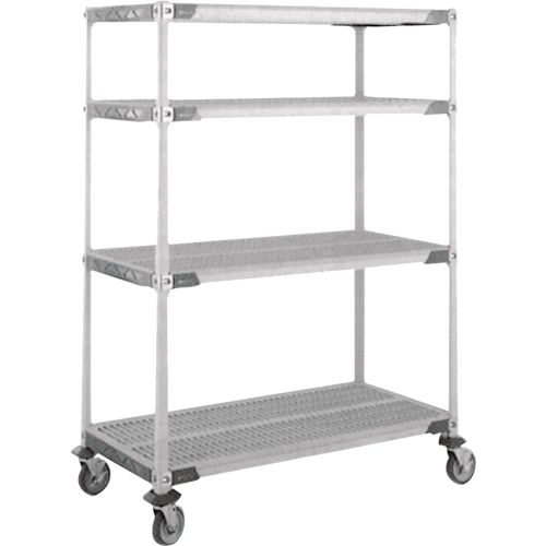 Chariot MetroMax i sur roulettes &agrave; tige, 4 tiers, 18" x 69" x 36", Capacit&eacute; 900 lb PB Rental Co. Ltd.