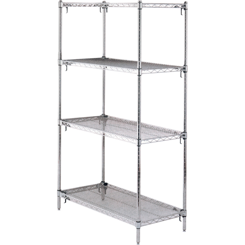 Shelving Unit, 4 Tiers, 36" W x 63" H x 18" D PB Rental Co. Ltd.