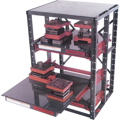 E-Z Glide Shelving, Steel, Roll Out, 2000 lbs. Capacity, 36" W x 62.5" H x 36" D PB Rental Co. Ltd.