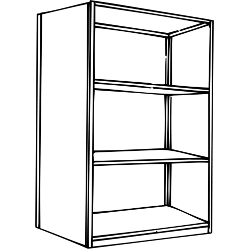 Interlok Shelving Unit, Steel, Boltless, 800 lbs. Capacity, 36" W x 76" H x 24" D PB Rental Co. Ltd.