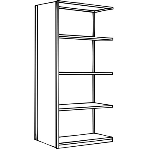 Interlok Shelving Unit, Steel, Boltless, 800 lbs. Capacity, 36" W x 100" H x 24" D PB Rental Co. Ltd.
