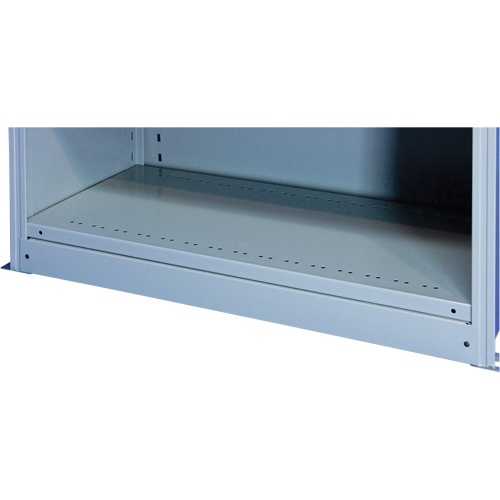 Plaque de base/façade pour rangement de bacs sur rayonnage enclenchable Interlok PB Rental Co. Ltd.