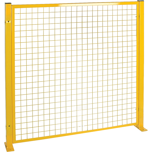 Mesh Style Perimeter Guard, 4' H x 4' W, Yellow PB Rental Co. Ltd.