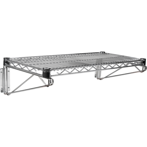 Wall Mount Wire Shelving Kit, Single Bracket, 200 lbs. Capacity, 14" D PB Rental Co. Ltd.