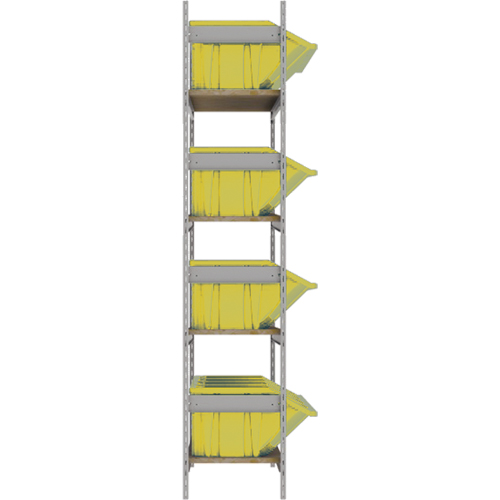 &eacute;tag&egrave;res larges avec bacs g&eacute;ants en plastique, Acier, Sans boulons, Capacit&eacute; 800 lb, 66" la x 72" h x 18" p PB Rental Co. Ltd.