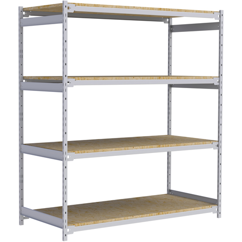 &eacute;tag&egrave;re-classeur de grande largeur, Acier, 4 Tablettes, 72" la x 32" p x 84" h PB Rental Co. Ltd.