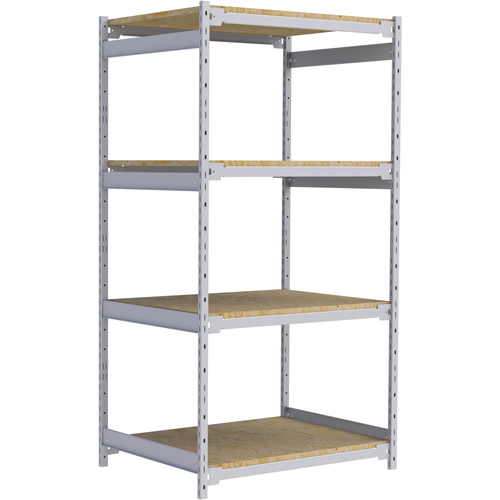 Wide Span Record Storage Shelving, Steel, 4 Shelves, 42" W x 32" D x 84" H PB Rental Co. Ltd.