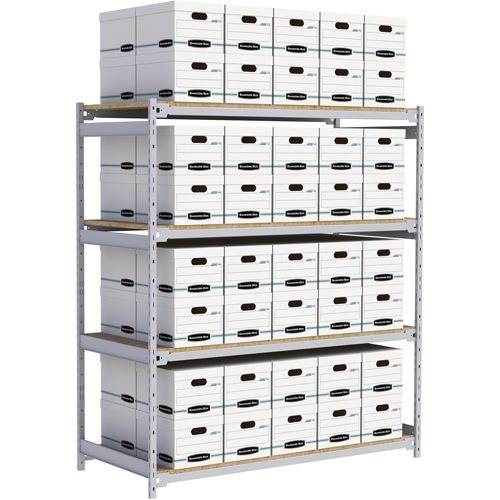 &eacute;tag&egrave;re-classeur de grande largeur, Acier, 4 Tablettes, 72" la x 32" p x 84" h PB Rental Co. Ltd.