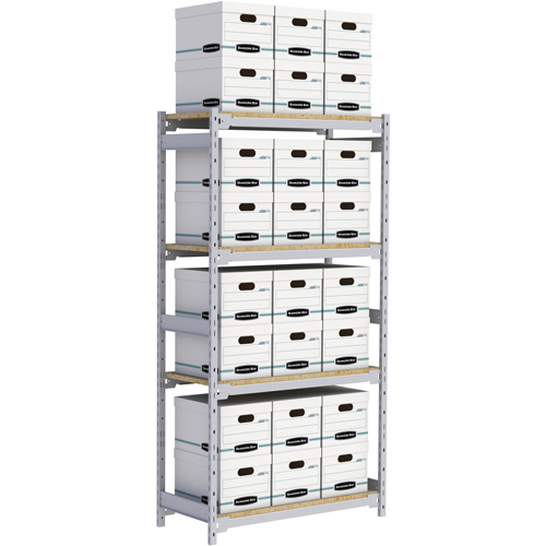 &eacute;tag&egrave;re-classeur de grande largeur, Acier, 4 Tablettes, 42" la x 18" p x 84" h PB Rental Co. Ltd.