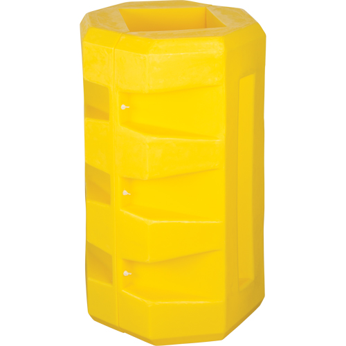 Column Protectors, 10-1/4" x 10-1/4" Inside Opening, 23-1/2" L x 23-1/2" W x 39-1/2" H, Yellow PB Rental Co. Ltd.