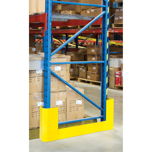 Protecteurs d'all&eacute;es de rayonnages, 3" la x 47" lo x 16" h, Jaune s&eacute;curit&eacute; OSHA PB Rental Co. Ltd.
