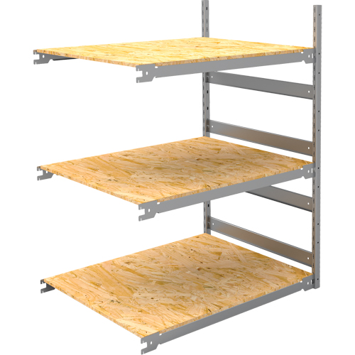 Wide Span Record Storage Shelving, Steel, 3 Shelves, 42" W x 32" D x 60" H, Add-On Kit PB Rental Co. Ltd.