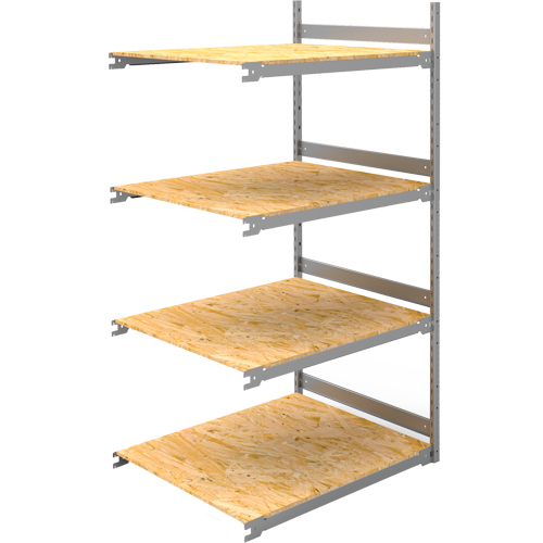 Wide Span Record Storage Shelving, Steel, 4 Shelves, 42" W x 32" D x 84" H, Add-On Kit PB Rental Co. Ltd.