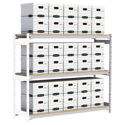&eacute;tag&egrave;re-classeur de grande largeur, Acier, 3 Tablettes, 72" la x 18" p x 60" h, Ensemble Ajout PB Rental Co. Ltd.