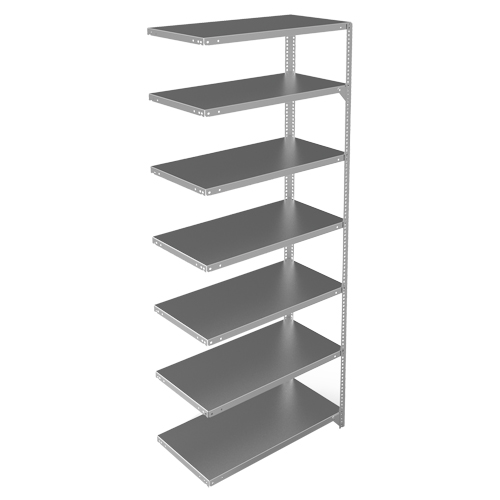 Shelving Unit, Galvanized Steel, Slotted Angle, 400 lbs. Capacity, 36" W x 84" H x 18" D PB Rental Co. Ltd.
