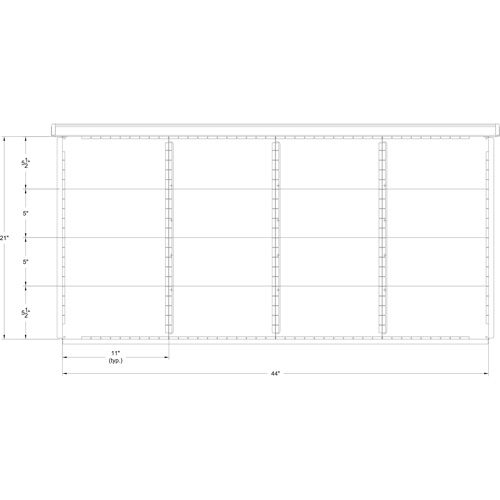 Cabinet d'entreposage &agrave; tiroirs int&eacute;gr&eacute; Interlok PB Rental Co. Ltd.