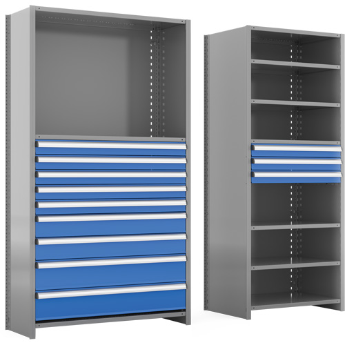 Cabinet d'entreposage &agrave; tiroirs int&eacute;gr&eacute; Interlok PB Rental Co. Ltd.