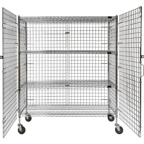 Chariot de s&eacute;curit&eacute;, Chrom&eacute;, 60" x 69" x 24", Capacit&eacute; 500 lb PB Rental Co. Ltd.