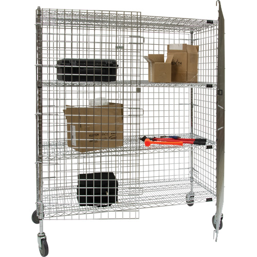 Chariot de s&eacute;curit&eacute;, Chrom&eacute;, 60" x 69" x 24", Capacit&eacute; 500 lb PB Rental Co. Ltd.