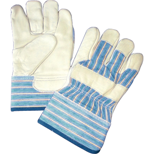 Lined Gloves, One Size, Grain Cowhide Palm, Cotton Fleece Inner Lining PB Rental Co. Ltd.