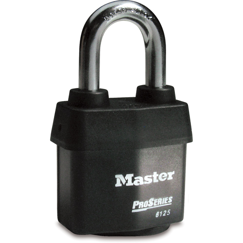 ProSeries&reg; Weather Tough&reg; Padlock, Black, Keyed Different, Laminated Steel, 2-3/8" Width PB Rental Co. Ltd.