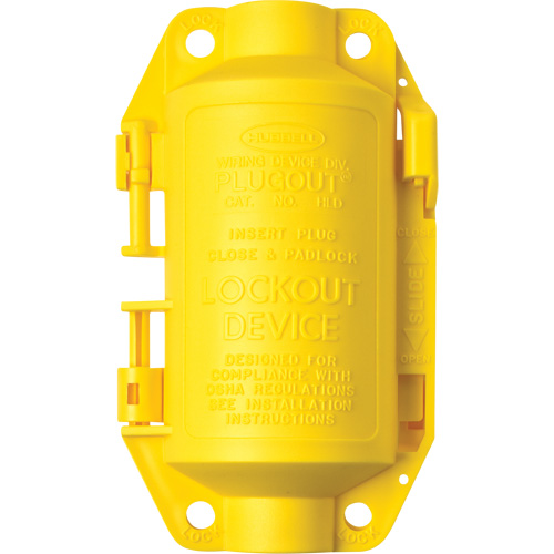 Dispositif de verrouillage Hubbell Plugout, Type Prise PB Rental Co. Ltd.