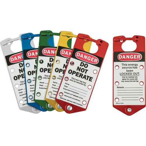 Labeled Lockout Hasps, Blue/Green/Red/Silver/Yellow PB Rental Co. Ltd.