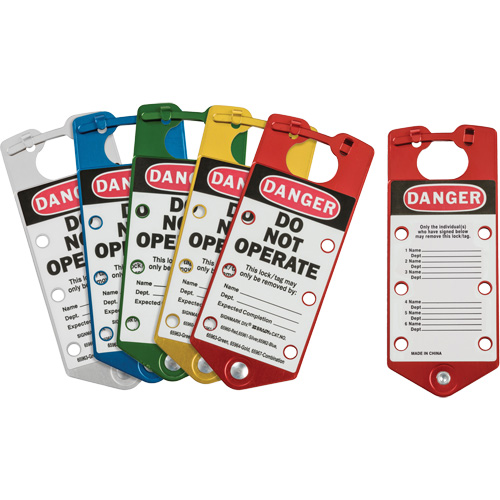 Moraillons de verrouillage &eacute;tiquet&eacute;s, Bleu/Vert/Rouge/Argent/Jaune PB Rental Co. Ltd.