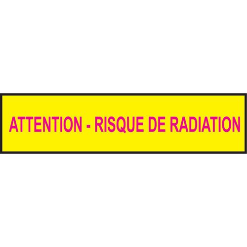 Barricade Tape, French, 3" W x 1000' L, 3.5 mils, Magenta on Yellow PB Rental Co. Ltd.