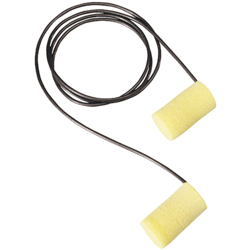 E-A-Rsoft Yellow Neons  Metal Detectable Earplugs, Corded, Large, Bulk - Polybag, 33 NRR dB PB Rental Co. Ltd.