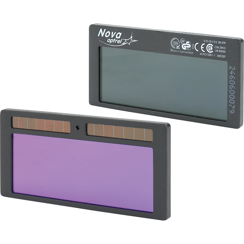 Filtres autoassombrissants Nova, 2" la x 4-1/4" h Champ de vision, Pour utilisation avec nova PB Rental Co. Ltd.