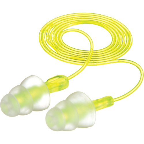 E-A-R Tri-Flange Reusable Earplugs, Corded, Bulk - Polybag, 26 dB NRR, One-Size PB Rental Co. Ltd.