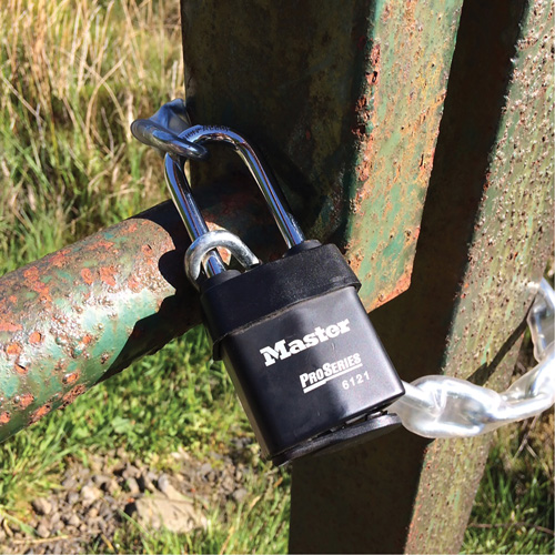 ProSeries&reg; Weather Tough&reg; Padlock, Black, Keyed Different, Laminated Steel, 2-1/8" Width PB Rental Co. Ltd.
