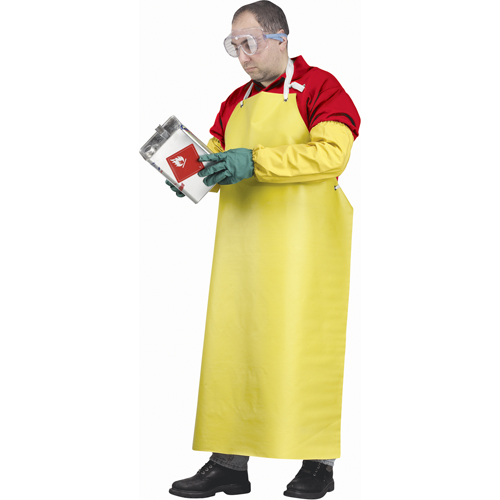 Flame Resistant Aprons, Neoprene/Polyester, 48" L x 35" W, Yellow PB Rental Co. Ltd.