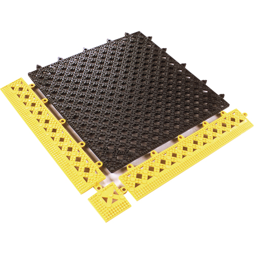 Modular Lok-Tyle No. 523 - Tile, Vinyl, 1' W x 1' L, 9/16" Thick, Black PB Rental Co. Ltd.