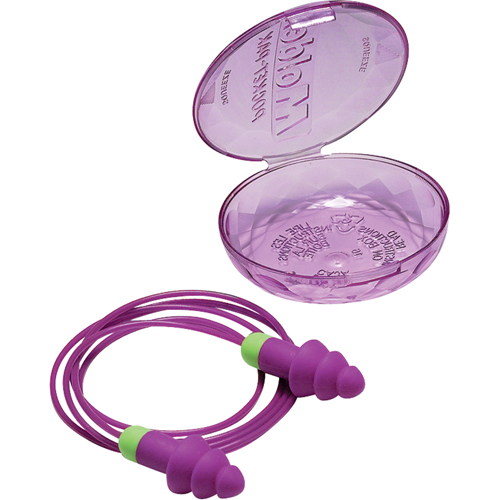 Rockets&reg; Reusable Earplugs, Corded, Bulk - Plastic Case, 27 dB NRR, One-Size PB Rental Co. Ltd.