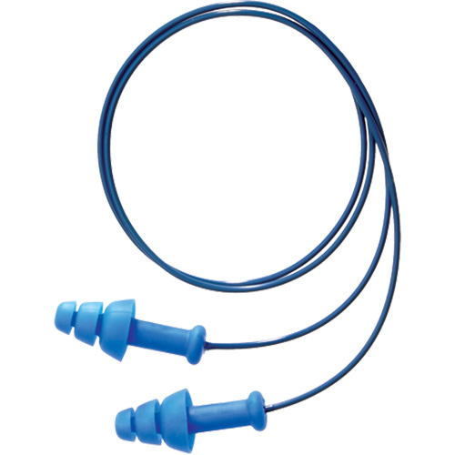 Bouchons d'oreilles r&eacute;utilisables et d&eacute;tectable SmartFit de Howard Leight, Avec cordon, Taille unique, Vrac - Boîte, NRR dB 25 PB Rental Co. Ltd.