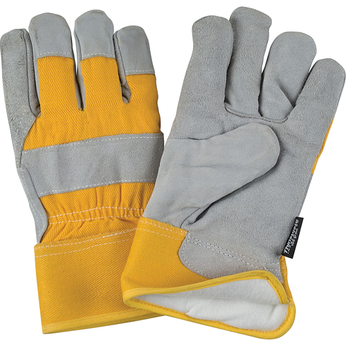 Gants d'ajusteur doubl&eacute;s pour l'hiver &agrave; chaleur sup&eacute;rieure, Moyen, Paume en Cuir de vache refendu, Doublure en Thinsulate PB Rental Co. Ltd.
